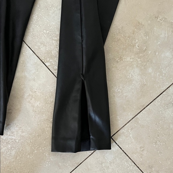 Ann Taylor Glossy Black Pleather Pants - Picture 5 of 6
